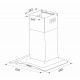 Poza Hota decorativa Pyramis MD Inox Elegant 60 ,2023000117