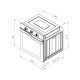 Poza Cuptor electric incorporabil Pyramis 60IN 2082 Cooper Line Touch Black Glass 202300536